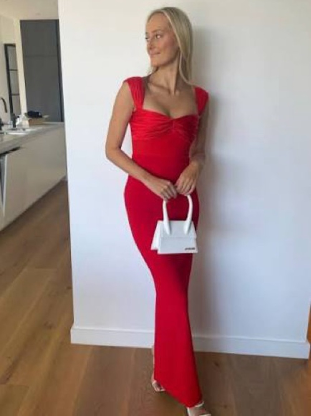Solace London The Calluna Maxi Dress in Red Size 12 US Red - Picture 10 of 16